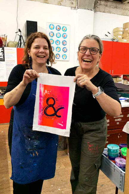 Zeefdruk + Borduren, door Zeefdrukles en Sludio Koekoek